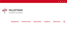 Tablet Screenshot of pallottiner.org
